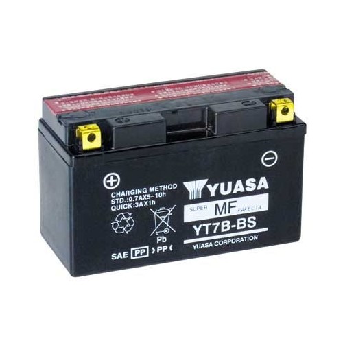YUASA SUPER MF BATTERY (YT7B4) YT7B-BS