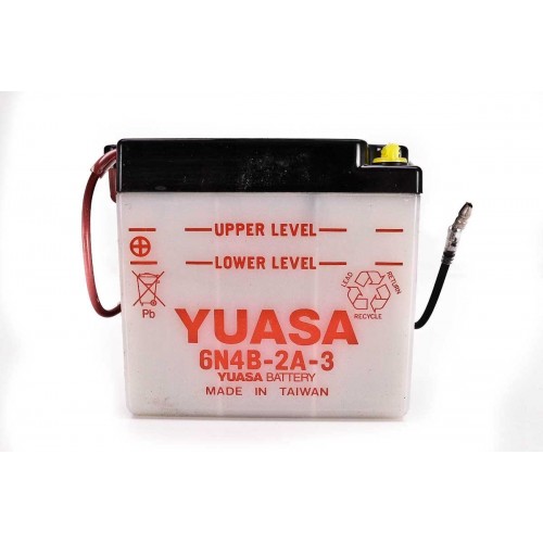 YUASA 6 VOLT BATTERY 6N4B-2A-3