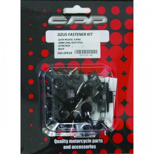 Dzus Clips Quick Rlease 17mm 10 pk Black