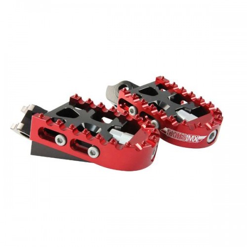 Footpegs Adjustable SUZUKI Red 70-AFSU-02R