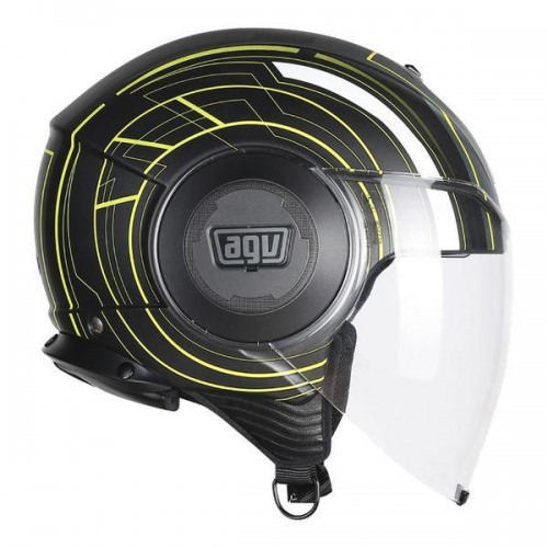 AGV Fluid Chicago Matt Black/Yellow