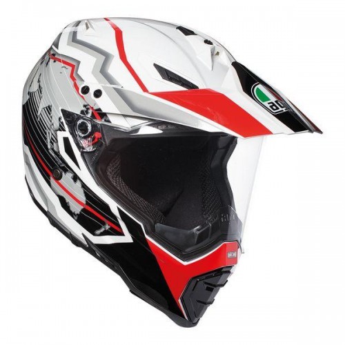 AGV AX-8 Dual Evo Earth White/Black/Red