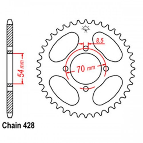 Rear Sprocket HONDA 428