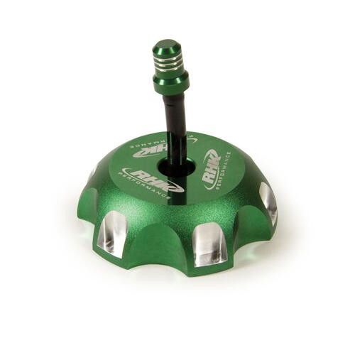RHK Honda Green Alloy Tank Cap CR 85-125-250/XR 50-70-110 ALL